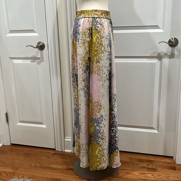 New! Diane von Furstenberg Jade SILK Skirt in Stella Fresco Rock Size M - Picture 8 of 16